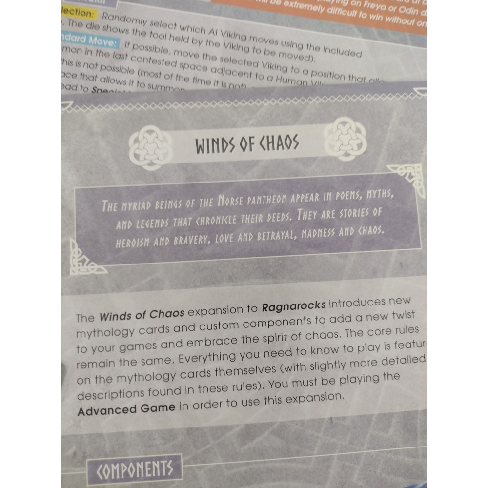 RAGNAROCKS Board Game Winds of Chaos Promo Pack KICKSTARTER 2021 Grey Fox - Picture 6 of 8